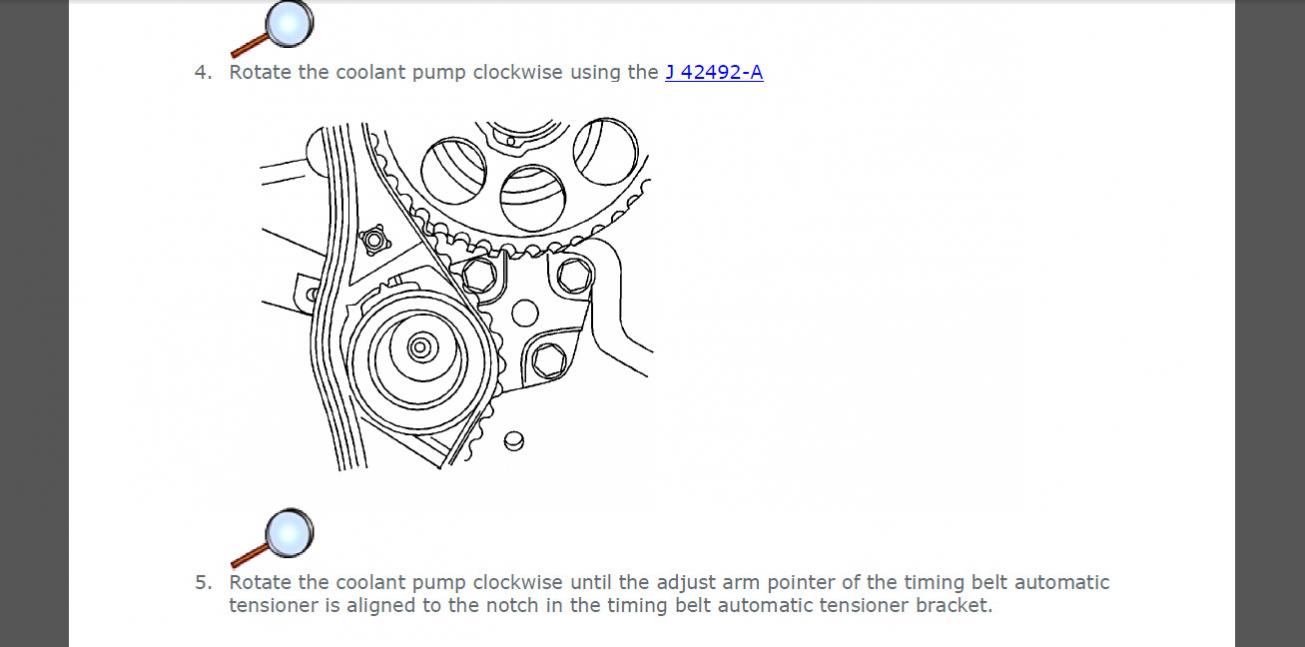 Chevy aveo timing on sale belt tensioner