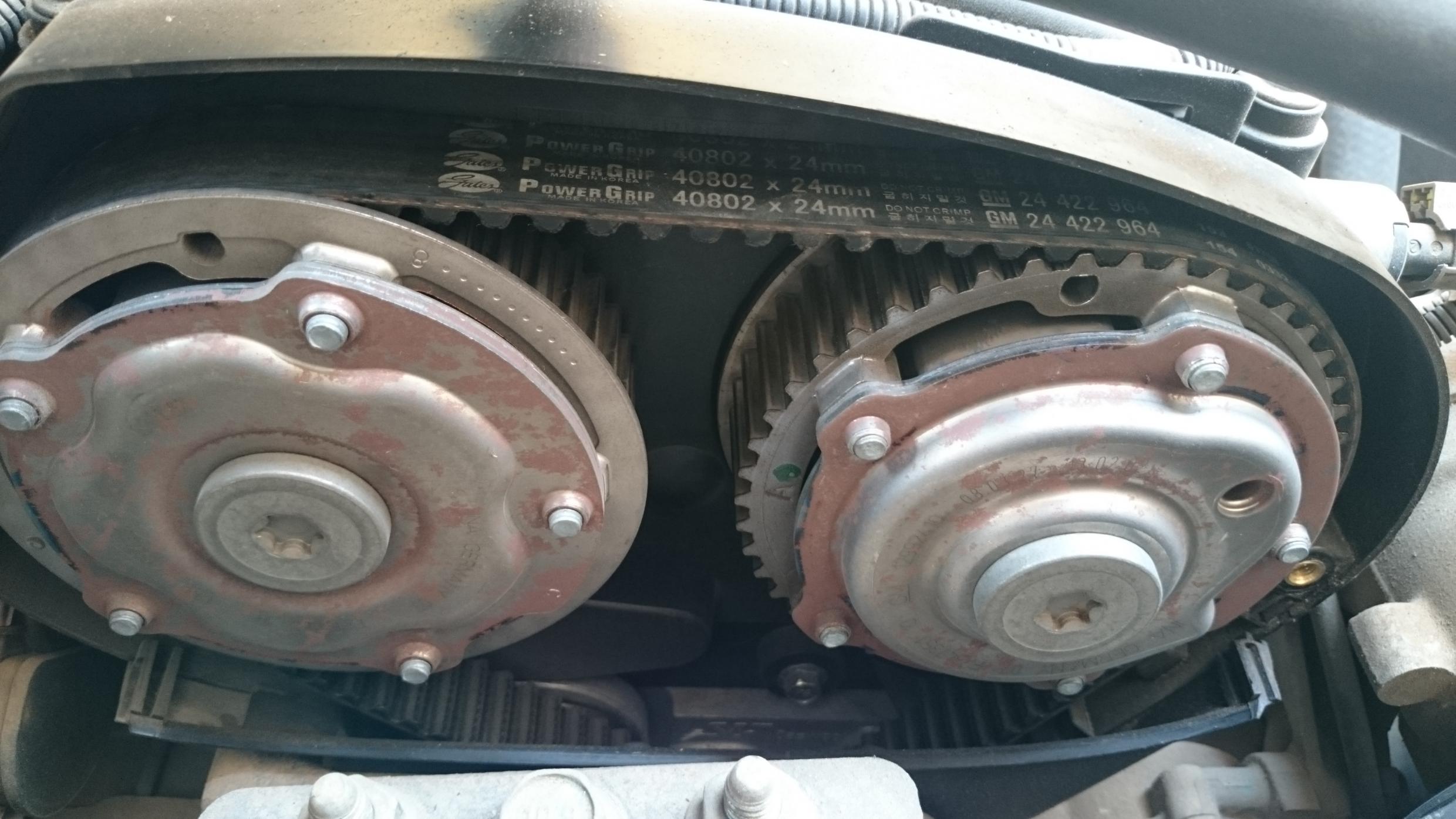 chevy aveo timing belt replacement