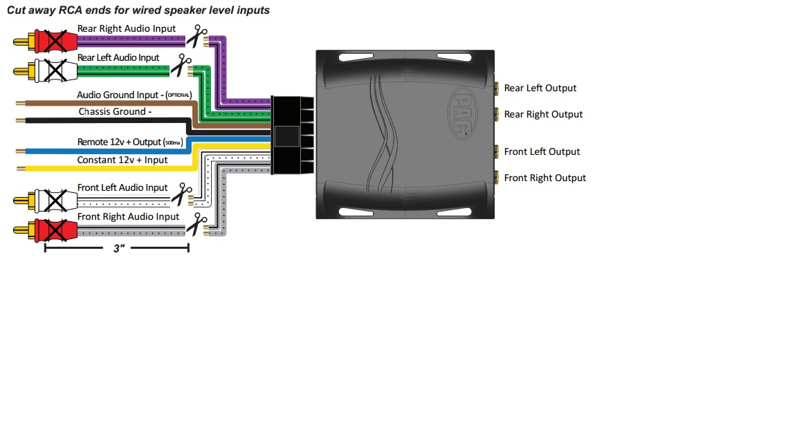 Line Output Converter Installation Diagram